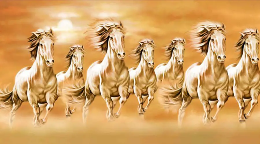 Large Size HD seven running horses vastu painting Best 7 horse 025 |  Running horses, Seven horses painting, Horses