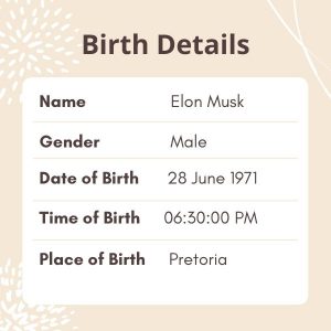 Elon Musk Horoscope