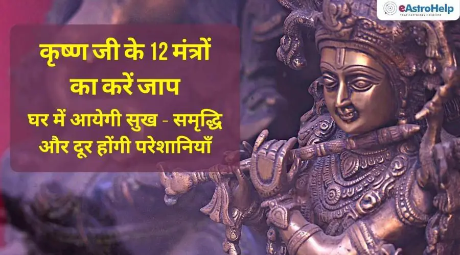 कृष्ण जी के 12 मंत्रों का करें जाप: घर में आयेगी सुख समृद्धि और दूर होंगी परेशानियाँ | Shri Krishna 12 Mantras