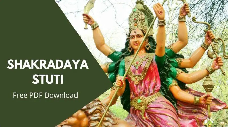 Shakradaya Stuti Meaning in Hindi | सकरादय स्तुति | Free PDF Download