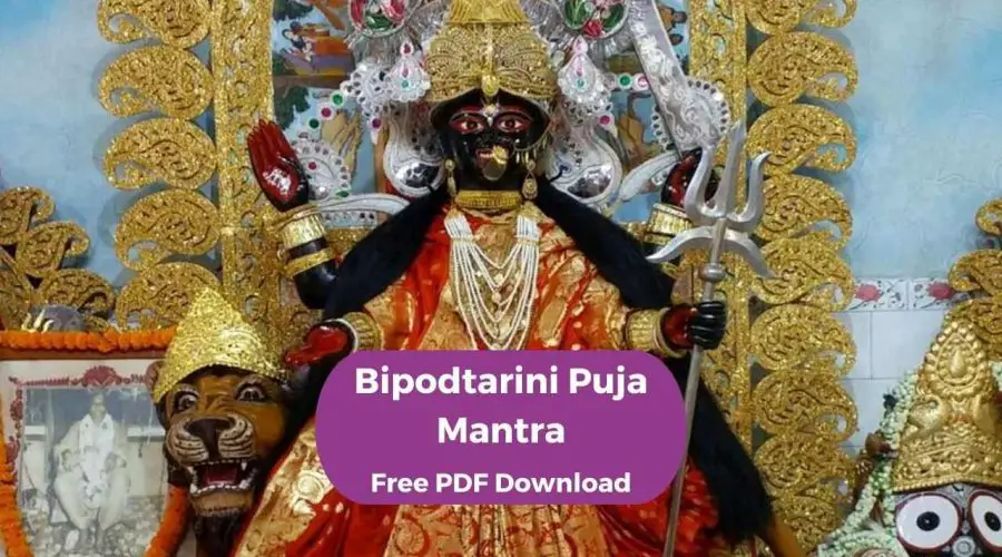 Bipodtarini Puja Mantra in Bengali (বিপদতারিণী পূজার মন্ত্র) | Free PDF Download