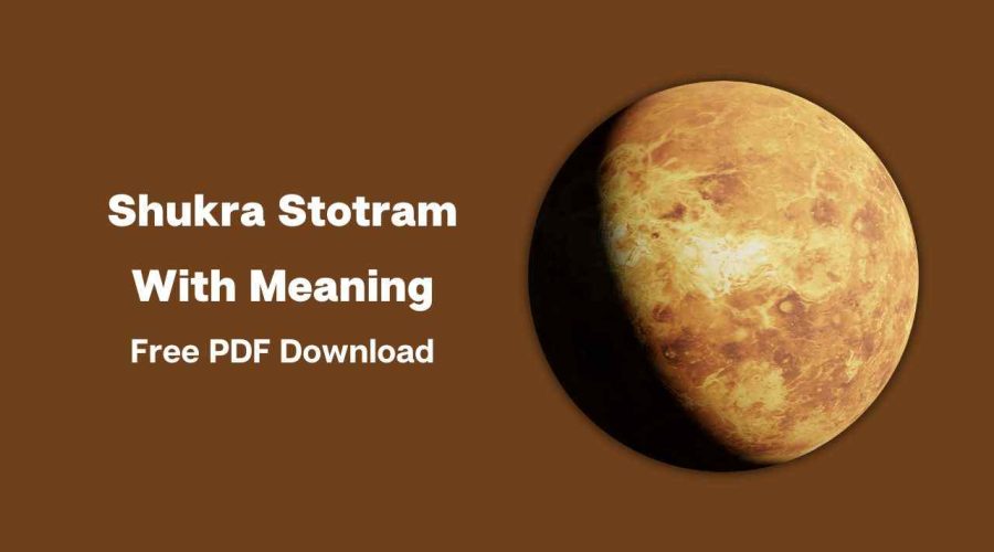 Shukra Stotram With Meaning | Free PDF Download