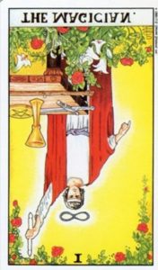 The Magician Tarot Card (Reversed)