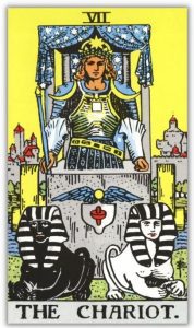 The Chariot Tarot Card upright