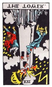 The Tower Tarot Card (Reversed)