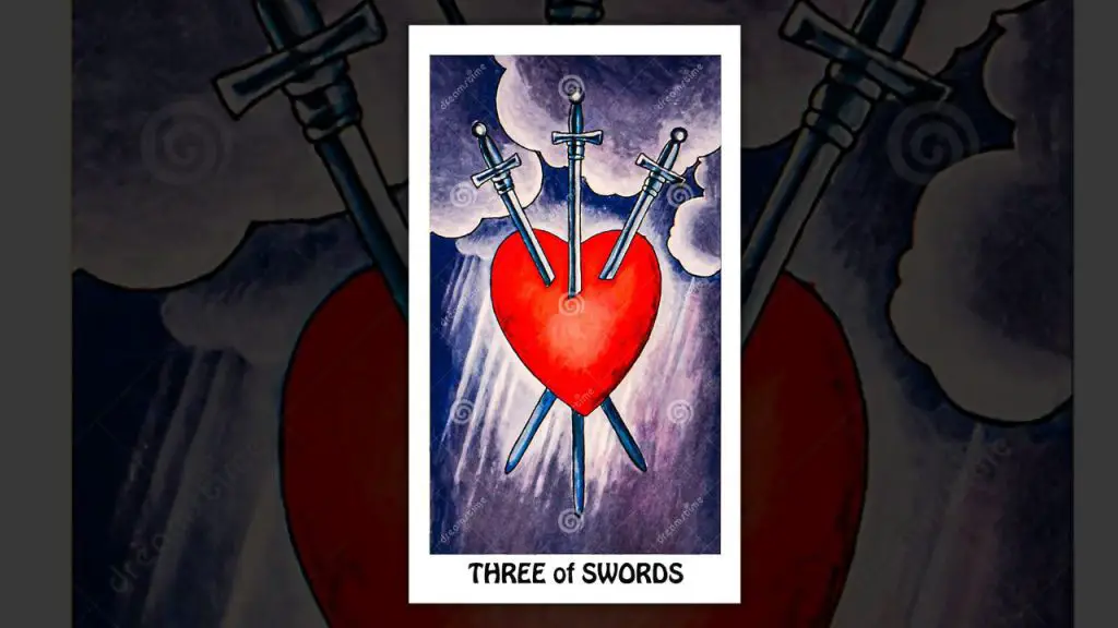 The Three of Swords Tarot Card Description