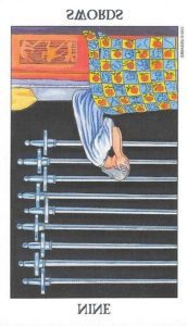 The Nine of Swords Tarot Card (Reversed)