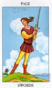 The Page of Swords Tarot Card (Upright)