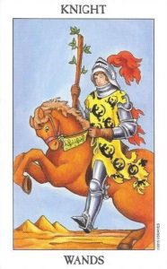 The Knight of Swords Tarot Card (Upright)