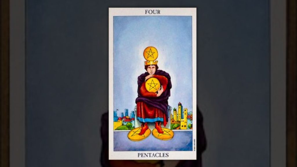 The Four of Pentacles Tarot Card Description