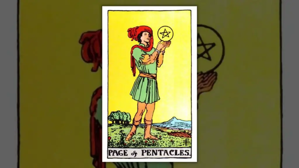 The Page of Pentacles Tarot Card Description