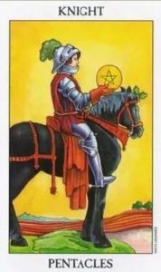 The Knight of Pentacles Tarot Card (Upright)