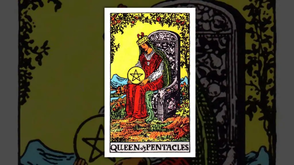 The Queen of Pentacles Tarot Card Description