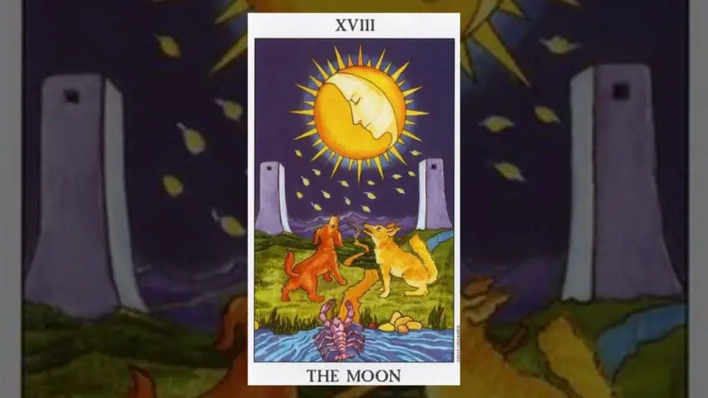 The Moon Tarot Card description