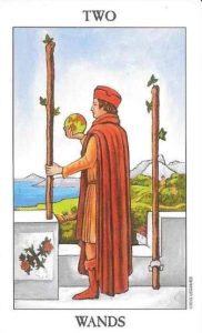 The Two of Wands Tarot Card (Upright)
