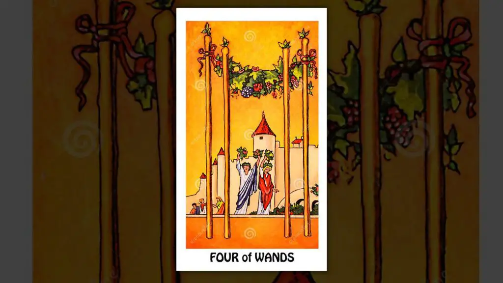 The Four of Wands Tarot Card Description