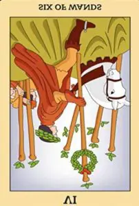 The Six of wands Tarot Card (Reversed)