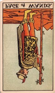 The Page of wands Tarot Card (Reversed)