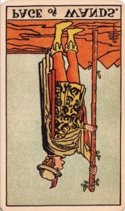 The Page of wands Tarot Card (Reversed)