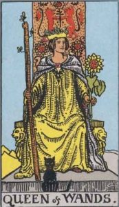 The Queen of wands Tarot Card (Upright)