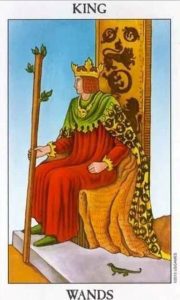 The King of wands Tarot Card (Upright)