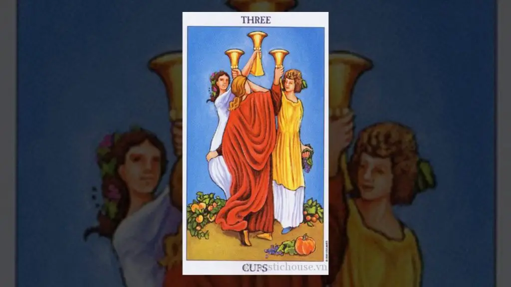 The Three of Cups Tarot Card Description
