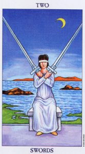 The Two of Swords Tarot Card (Upright)