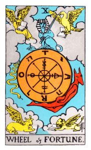 The Wheel of Fortune Tarot Card (Upright)