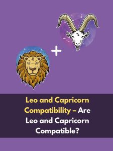 Leo and Capricorn Compatibility