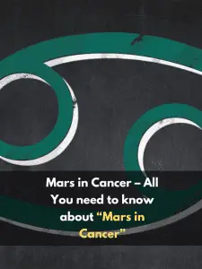 All You need to know about “Mars in Cancer”