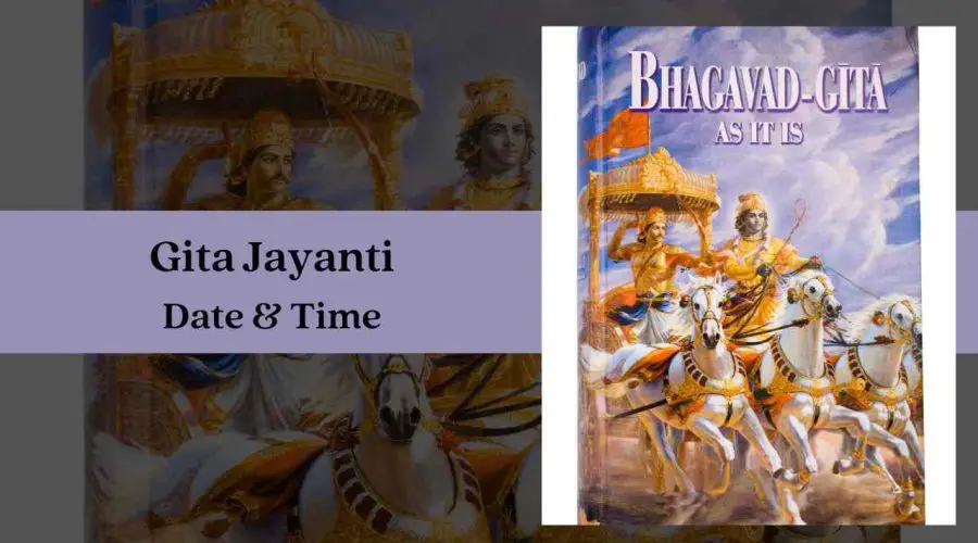 Gita Jayanti 2023 Date, Time, Rituals & Significance