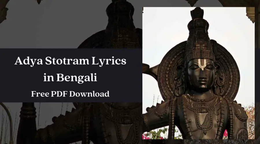 Adya Stotram in Bengali – আদ্যা স্তোত্রম | Free PDF Download