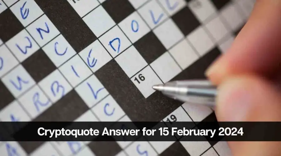 The Cryptoquote Answer for Today 15 February 2024