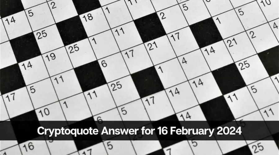 The Cryptoquote Answer for Today 16 February 2024
